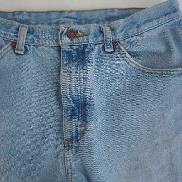 Vintage Lee Light Wash Straight Leg Blue Denim Jeans 34X32 - Picture 8 of 16